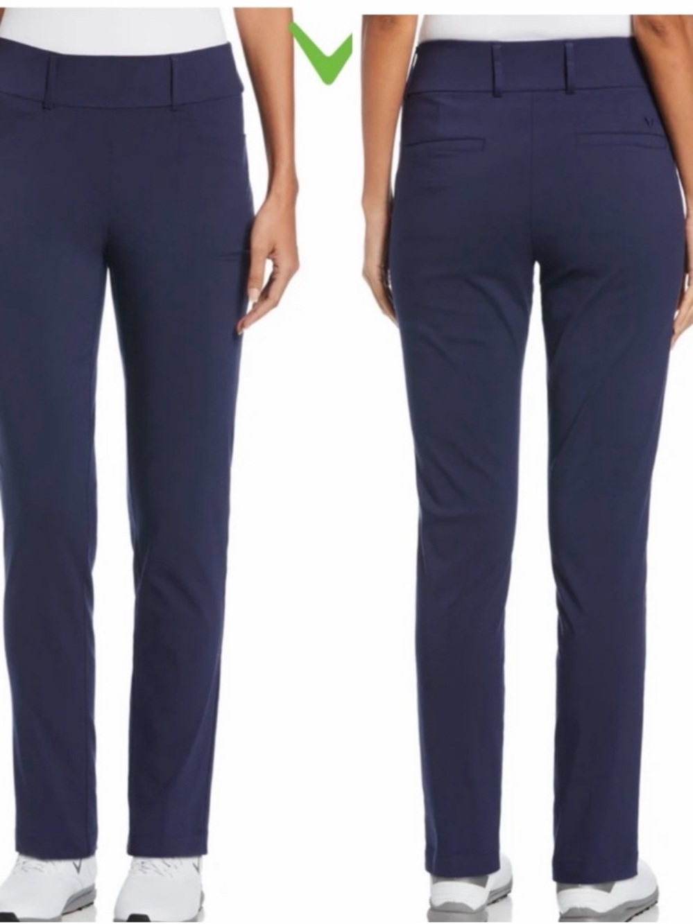 Callaway Opti Dri TrueSculpt Pull on Navy Blue Women’s Golf Pants Size XL